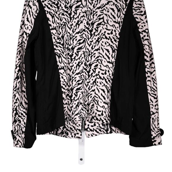 Chico's Women's Jacket Animal Print Stretch Full Zip Mock Neck Pockets 0 US S/4 - Picture 8 of 9